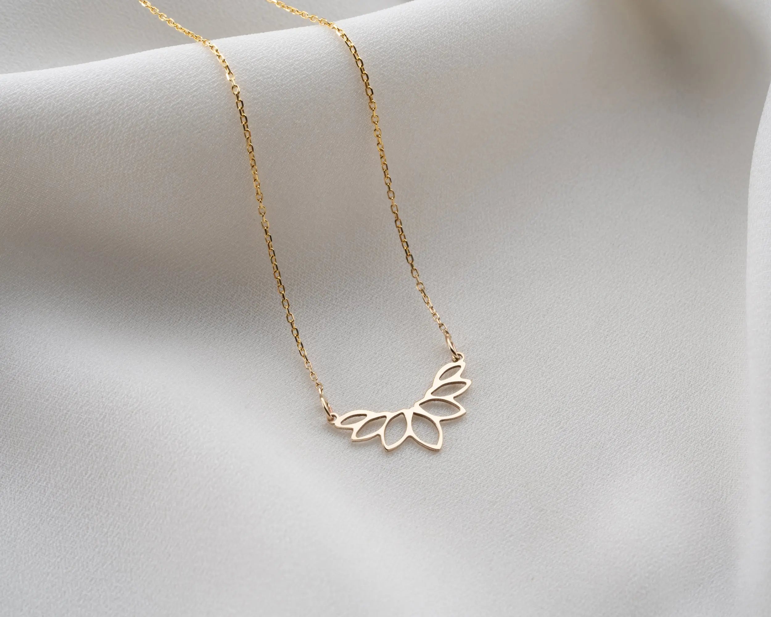 14K Gold Custom Initial Letter Necklace