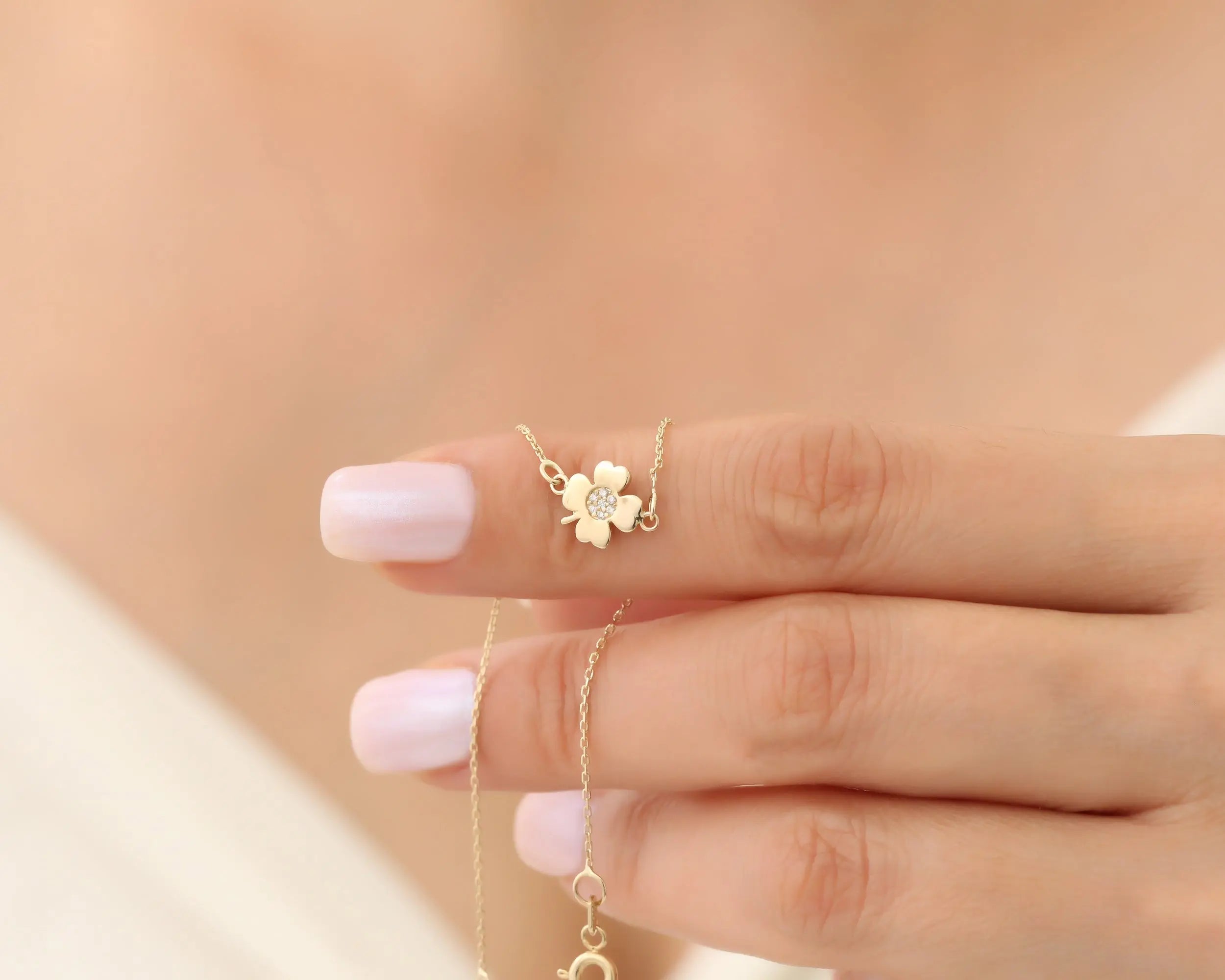 14K Solid gold chain necklace
