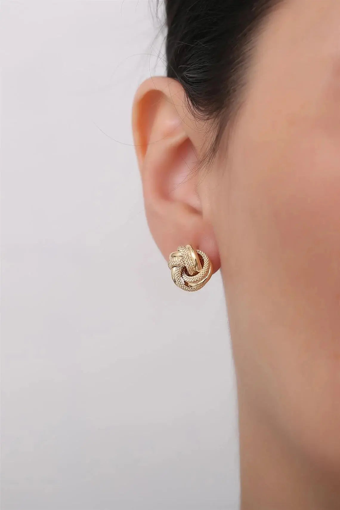 14K Gold Back Stud Earrings Set For Women | Gold Pushback Earrings | Varto Jewelry