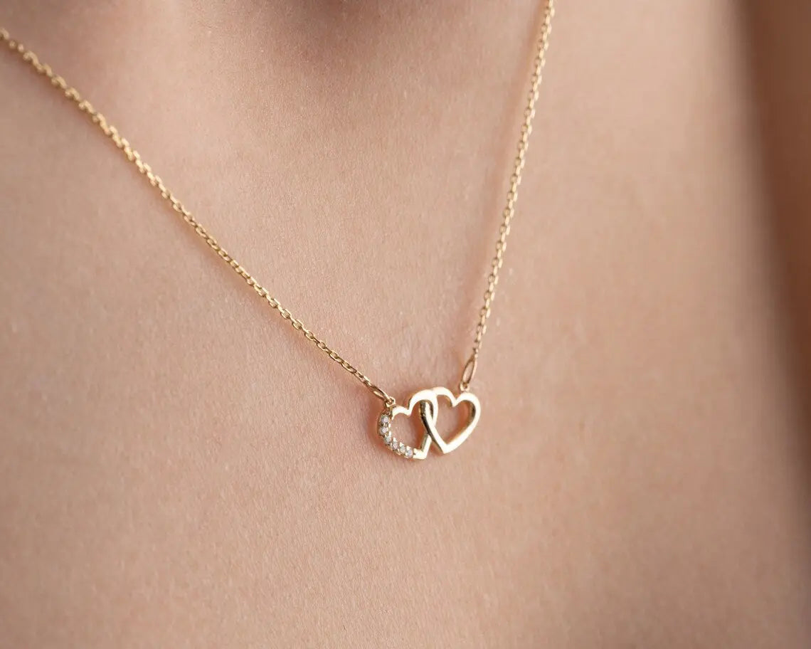 Women's Heart Necklace | Dainty Heart Necklace | Varto Jewelry