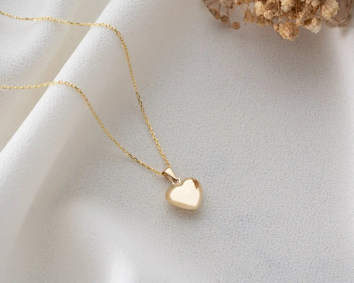 Solid Gold Necklace | 14K Solid Gold Gift for Women | Varto Jewelry