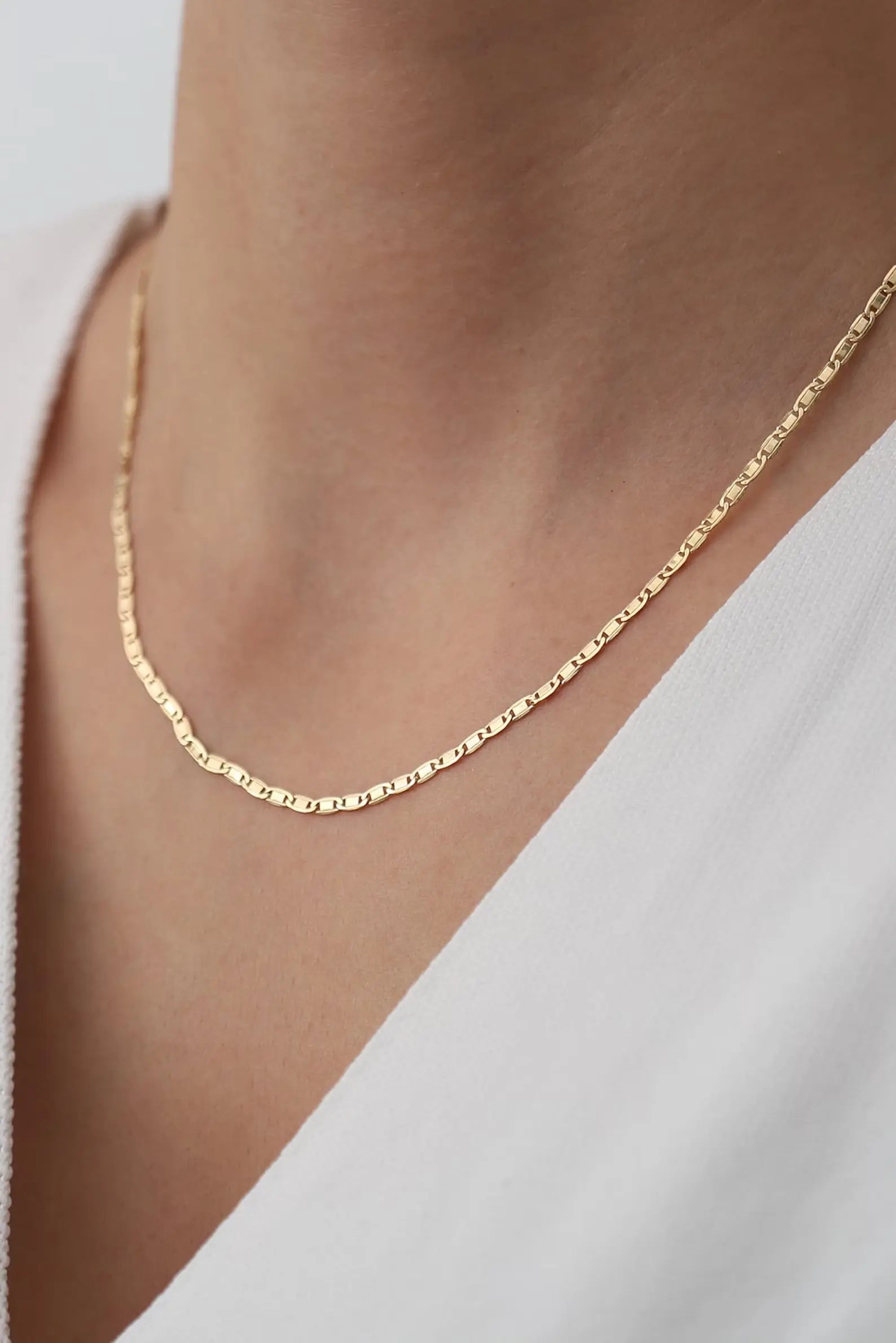 14K Solid Gold Angel's Wing Necklace