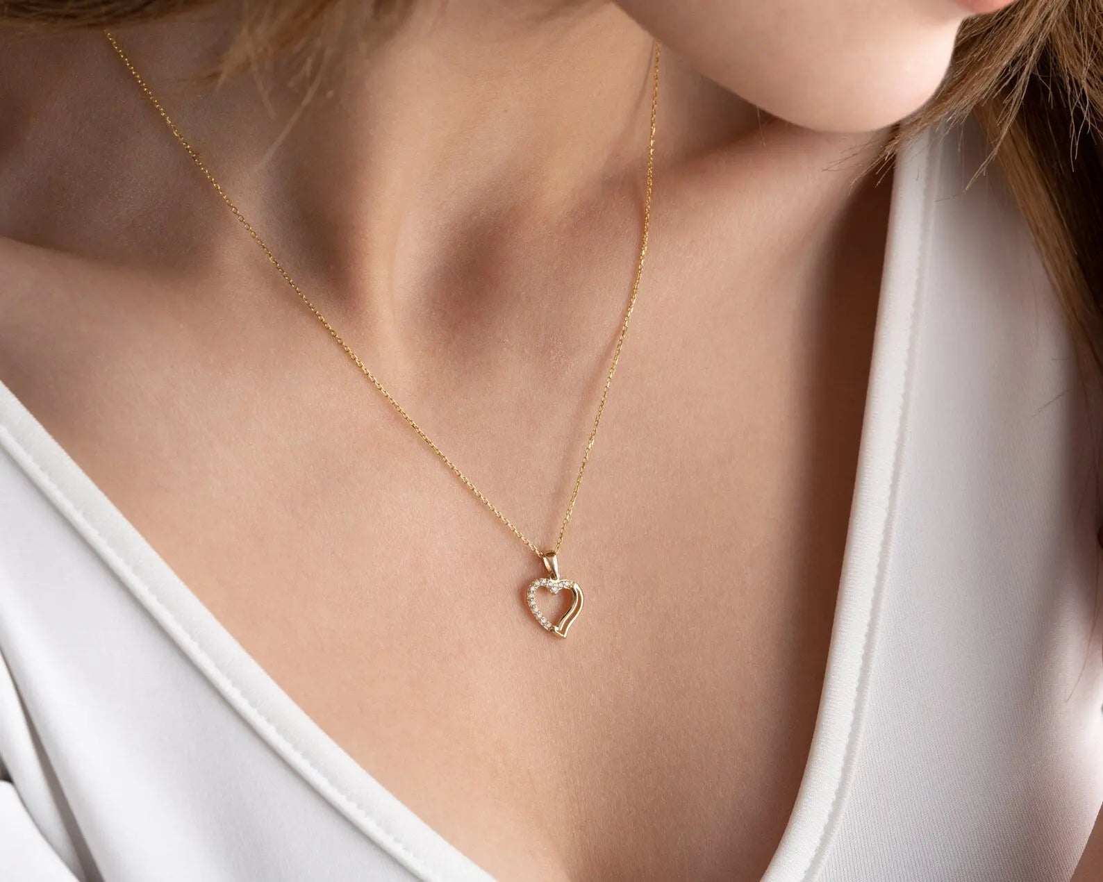 Gold Heart Necklace