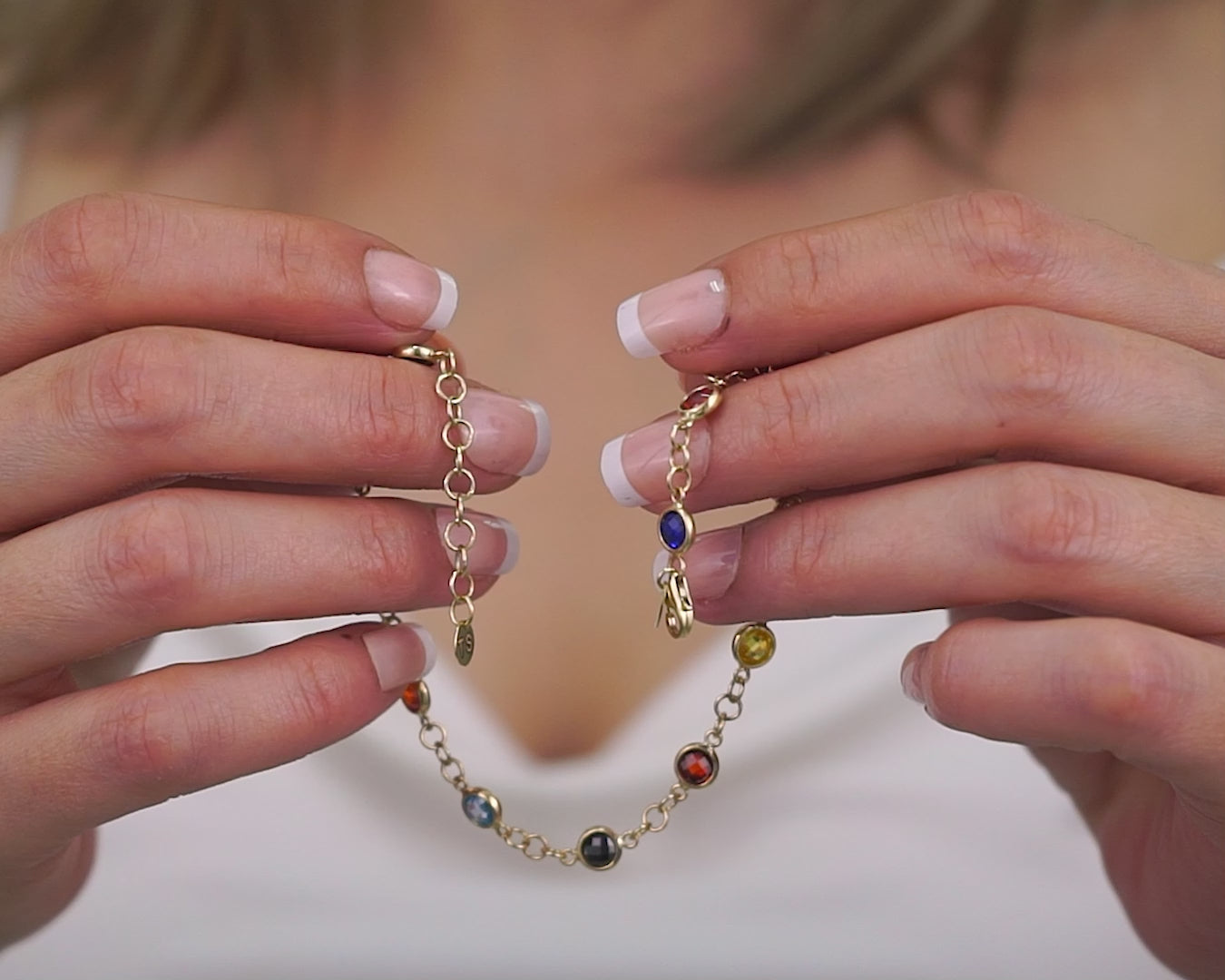 14K Real Gold Bracelet | Taylor Swift Bejeweled Bracelet | Varto Jewelry