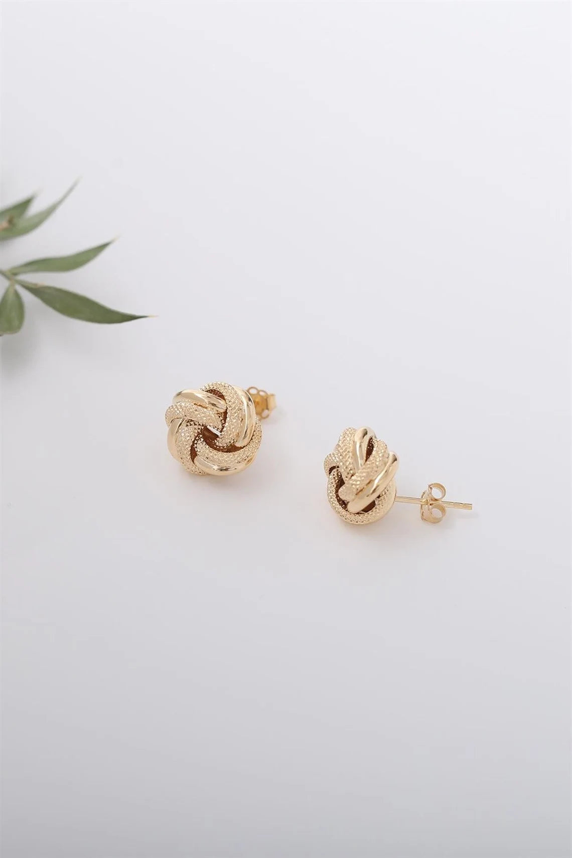 Gold Stud Earrings For Women | Gold Pushback Earrings | Varto Jewelry