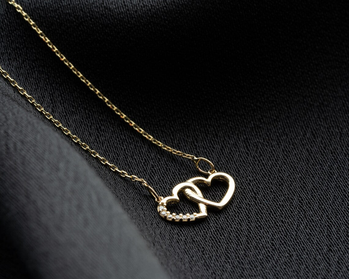 Women's Heart Necklace | Dainty Heart Necklace | Varto Jewelry