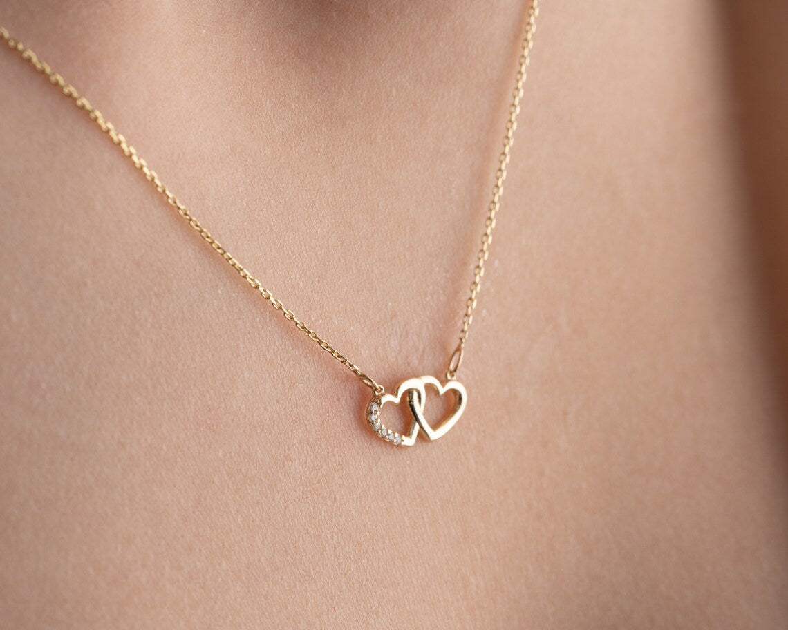 Women's Heart Necklace | Dainty Heart Necklace | Varto Jewelry