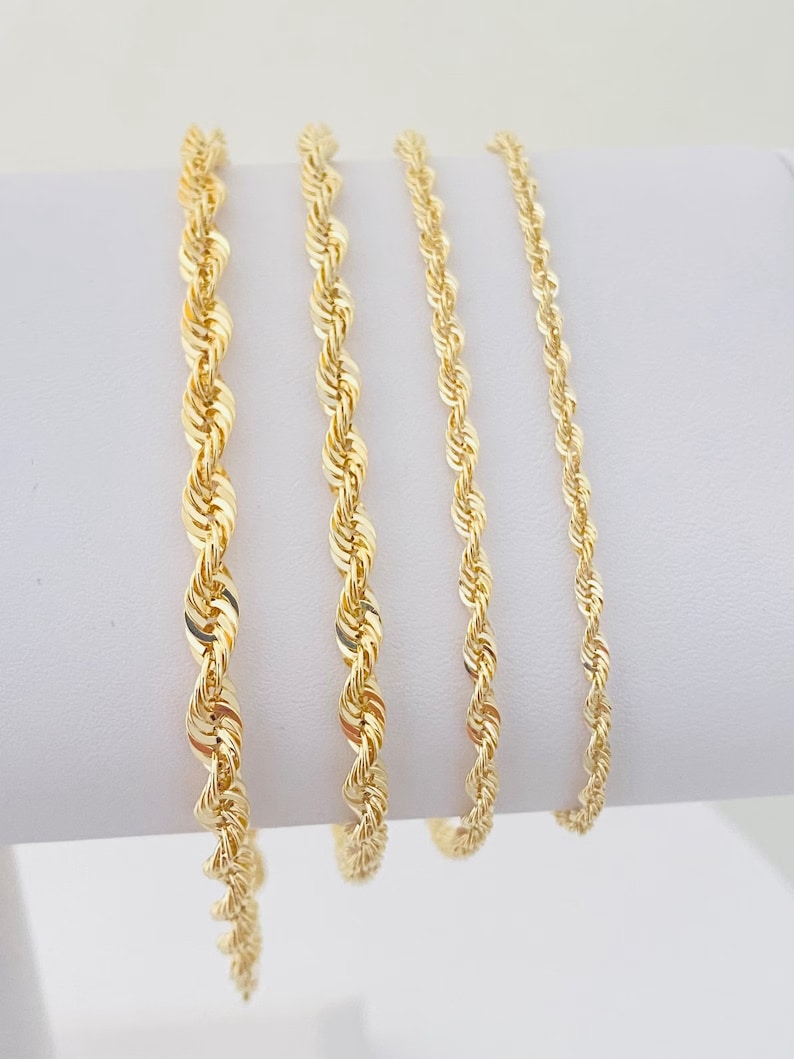 Gold Rope Bracelet | 14K Gold Rope Chain Bracelet | Varto Jewelry