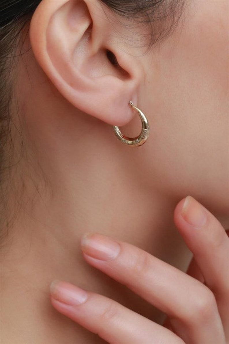 Best Hoop Earrings | 14K Real Gold Earrings | Varto Jewelry