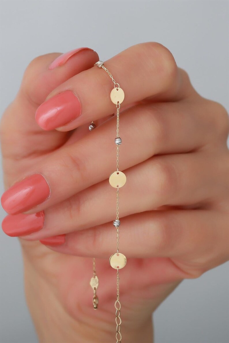 Dainty Gold Bracelet | 14k Gold Chain Bracelet | Varto Jewelry