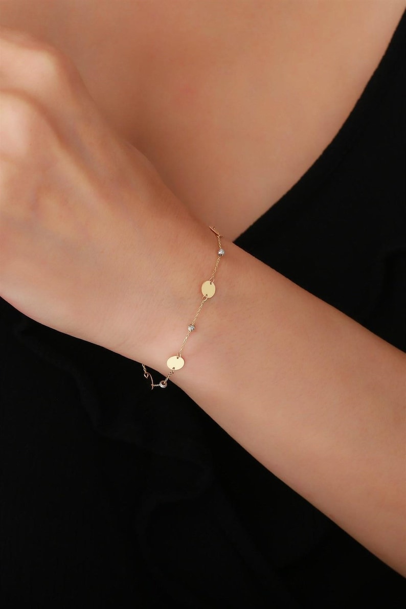 Dainty Gold Bracelet | 14k Gold Chain Bracelet | Varto Jewelry