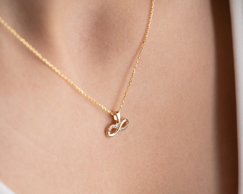 Infinity Gold Necklace | 14k Gold Snake Necklace | Varto Jewelry