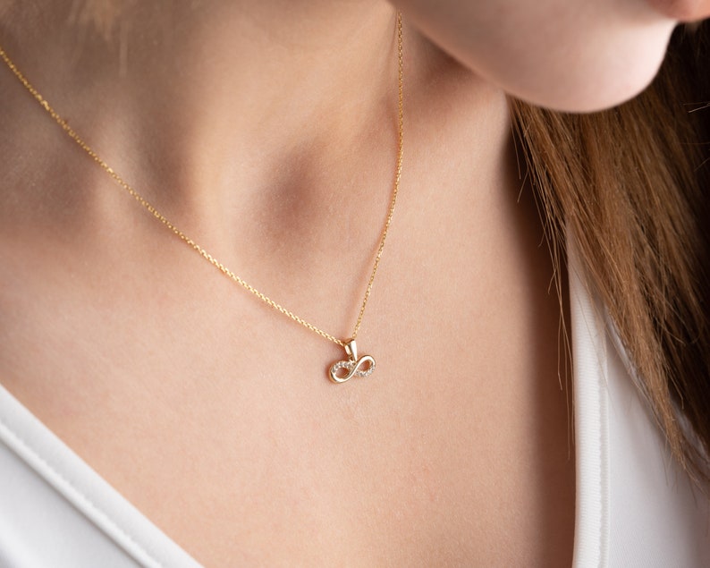 Infinity Gold Necklace | 14k Gold Snake Necklace | Varto Jewelry